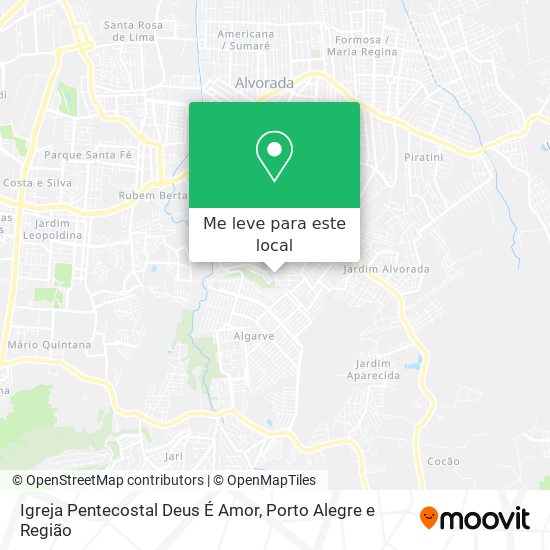 Igreja Pentecostal Deus É Amor mapa