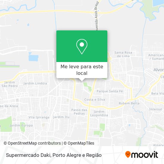 Supermercado Daki mapa