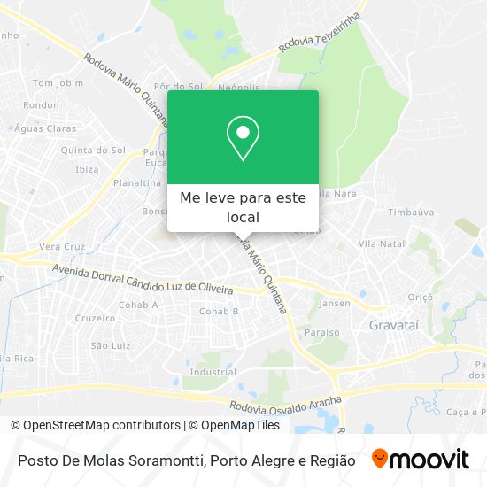 Posto De Molas Soramontti mapa