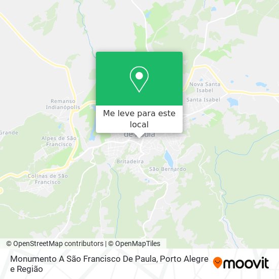 Monumento A São Francisco De Paula mapa
