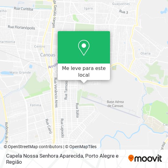 Capela Nossa Senhora Aparecida mapa