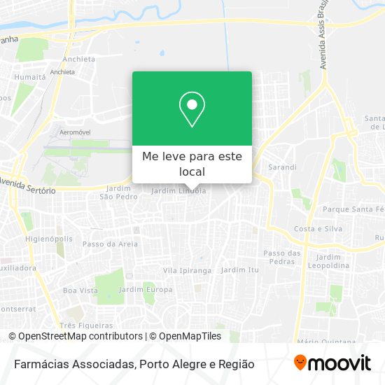 Farmácias Associadas mapa