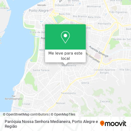 Paróquia Nossa Senhora Medianeira mapa