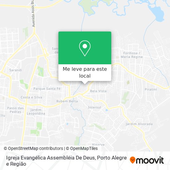 Igreja Evangélica Assembléia De Deus mapa