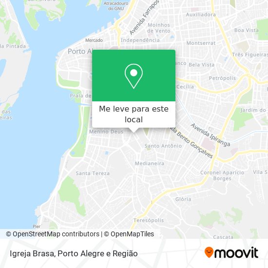 Igreja Brasa mapa