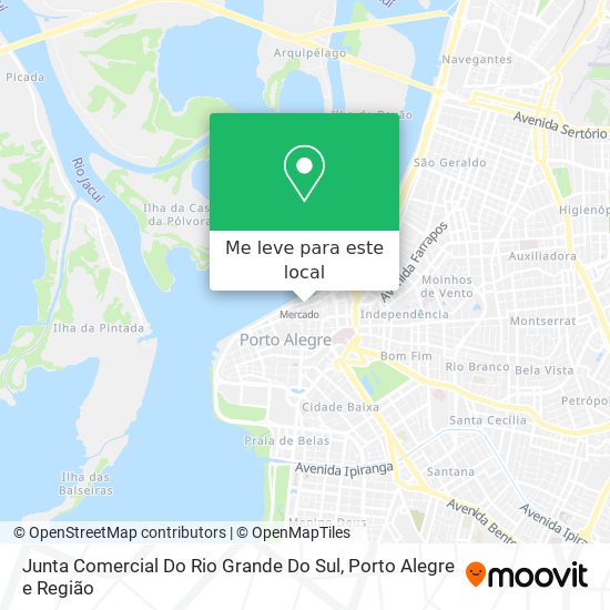 Junta Comercial Do Rio Grande Do Sul mapa