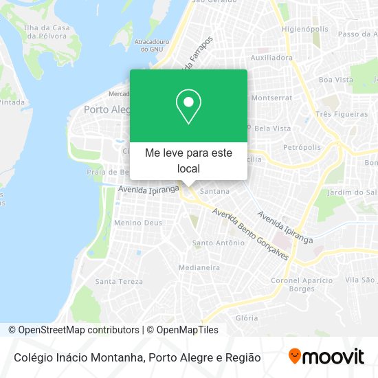 Colégio Inácio Montanha mapa