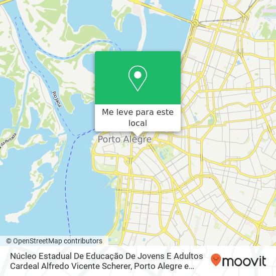 Núcleo Estadual De Educação De Jovens E Adultos Cardeal Alfredo Vicente Scherer mapa