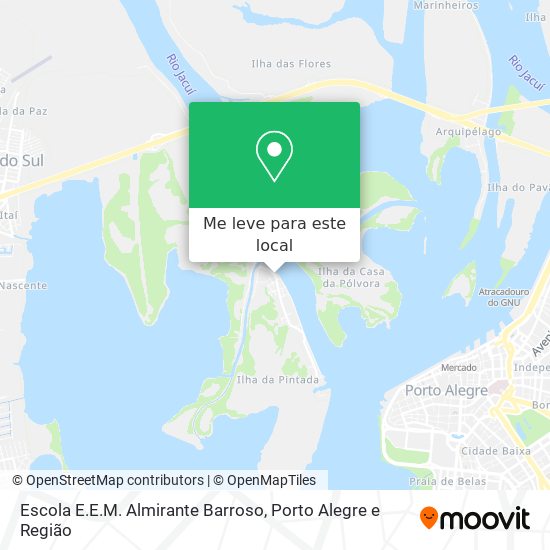 Escola E.E.M. Almirante Barroso mapa