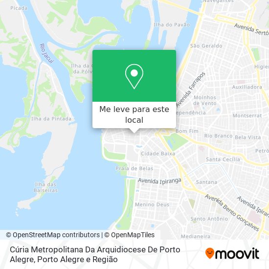 Cúria Metropolitana Da Arquidiocese De Porto Alegre mapa