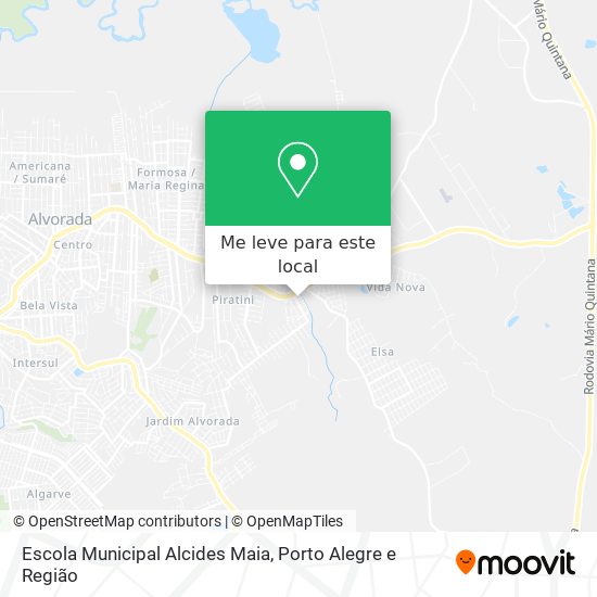 Escola Municipal Alcides Maia mapa
