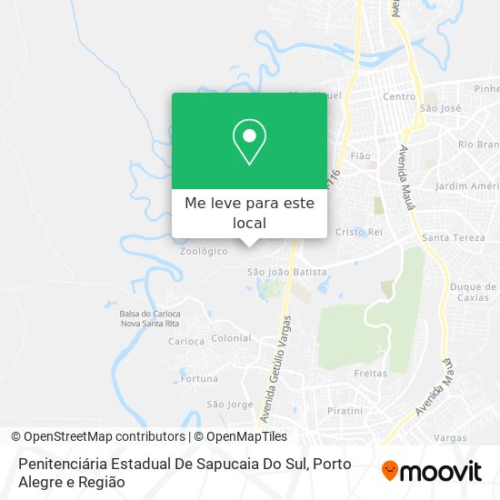 Penitenciária Estadual De Sapucaia Do Sul mapa