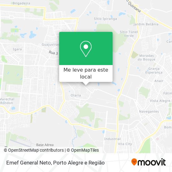 Emef General Neto mapa