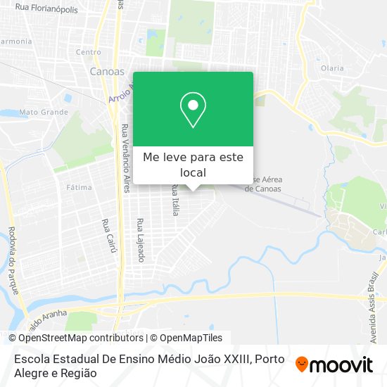 Escola Estadual De Ensino Médio João XXIII mapa