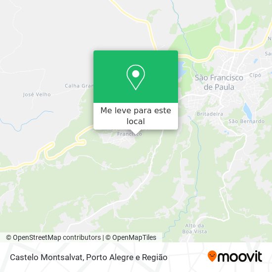 Castelo Montsalvat mapa
