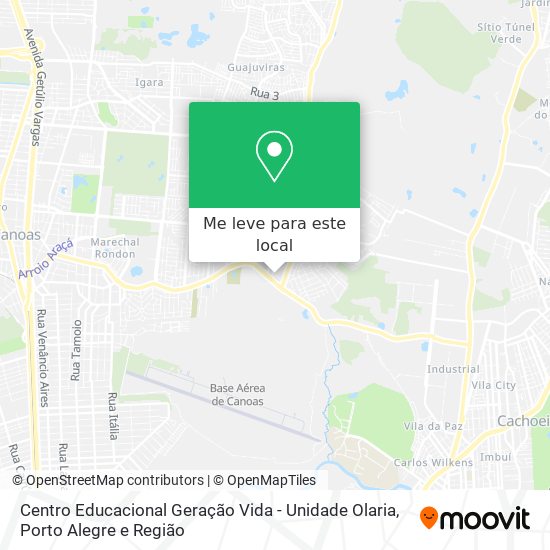 Centro Educacional Geração Vida - Unidade Olaria mapa