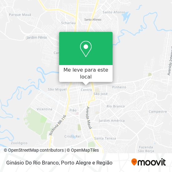 Ginásio Do Rio Branco mapa