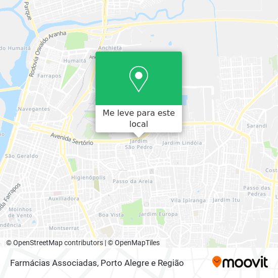 Farmácias Associadas mapa