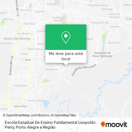 Escola Estadual De Ensino Fundamental Leopoldo Petry mapa