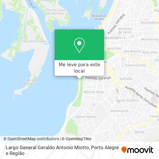 Largo General Geraldo Antonio Miotto mapa