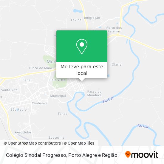 Colégio Sinodal Progresso mapa