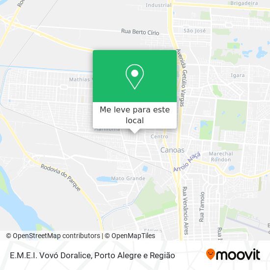 E.M.E.I. Vovó Doralice mapa