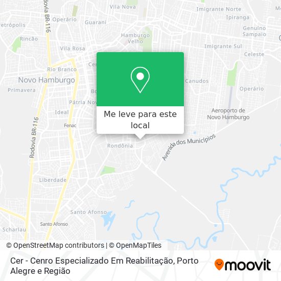 Cer - Cenro Especializado Em Reabilitação mapa