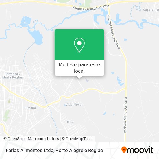 Farias Alimentos Ltda mapa