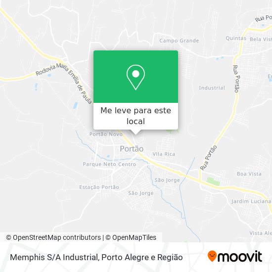 Memphis S/A Industrial mapa
