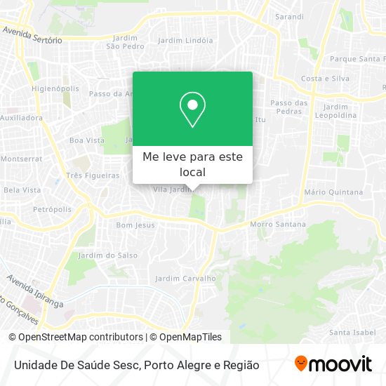 Unidade De Saúde Sesc mapa