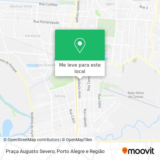 Praça Augusto Severo mapa
