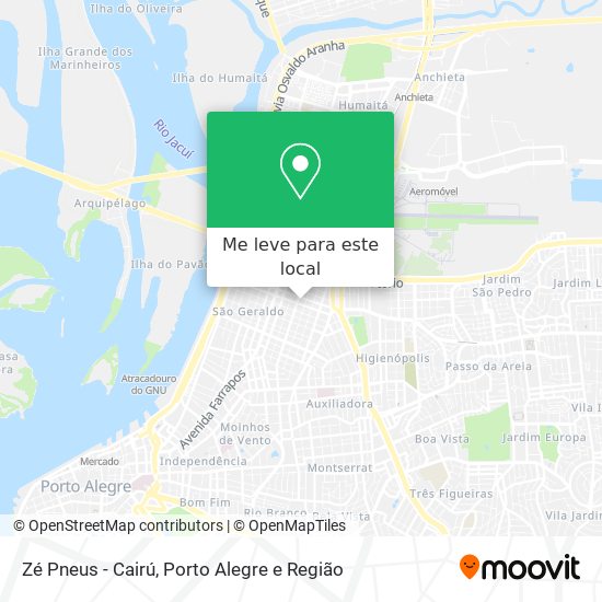 Zé Pneus - Cairú mapa