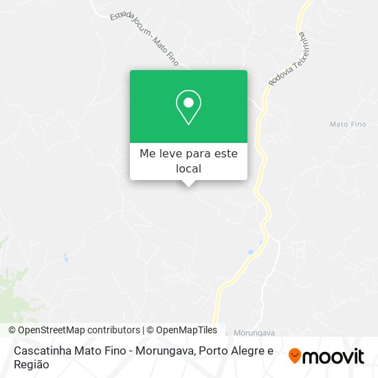 Cascatinha Mato Fino - Morungava mapa
