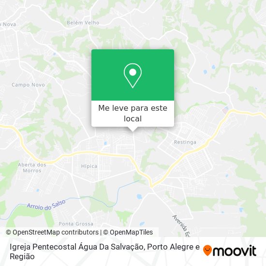 Igreja Pentecostal Água Da Salvação mapa