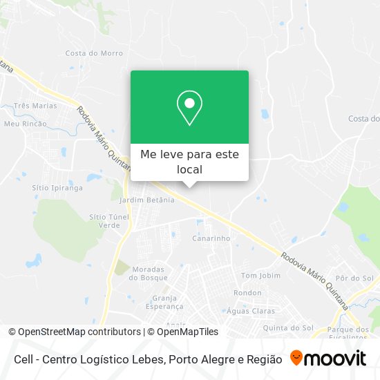Cell - Centro Logístico Lebes mapa