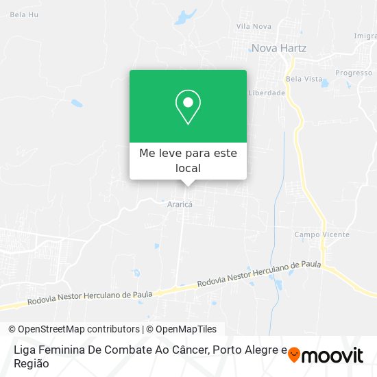 Liga Feminina De Combate Ao Câncer mapa