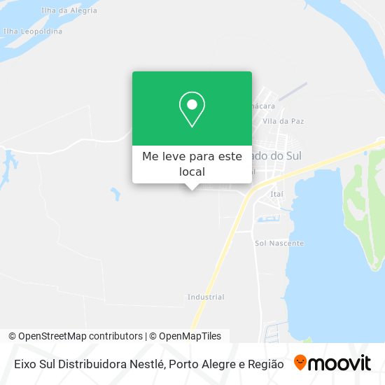 Eixo Sul Distribuidora Nestlé mapa
