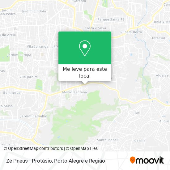 Zé Pneus - Protásio mapa