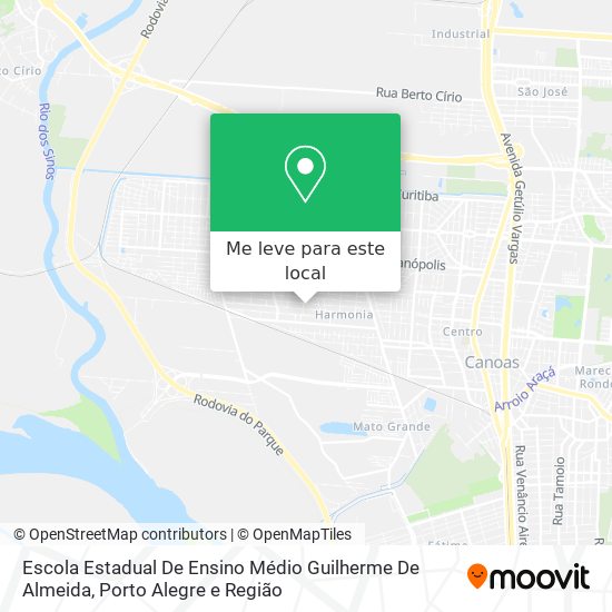 Escola Estadual De Ensino Médio Guilherme De Almeida mapa