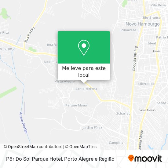 Pôr Do Sol Parque Hotel mapa