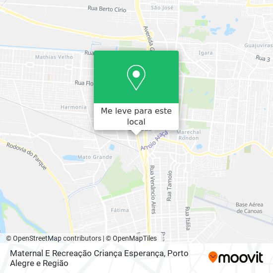 Maternal E Recreação Criança Esperança mapa