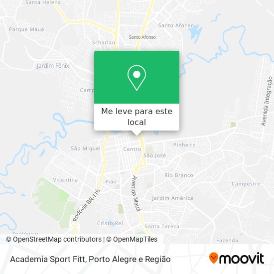 Academia Sport Fitt mapa