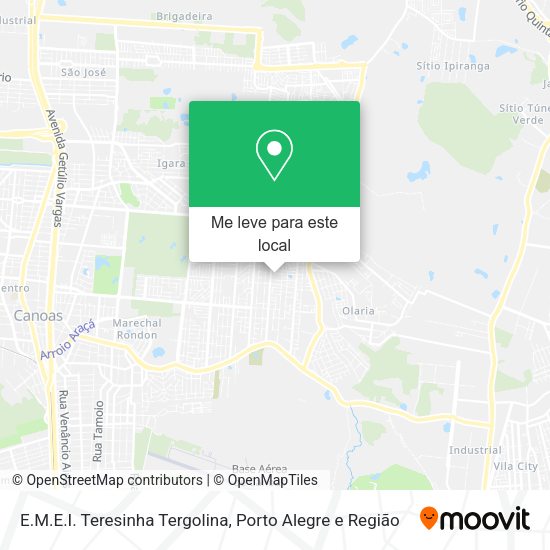 E.M.E.I. Teresinha Tergolina mapa