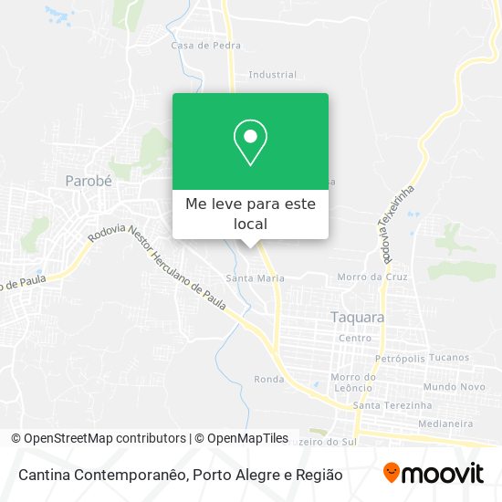 Cantina Contemporanêo mapa