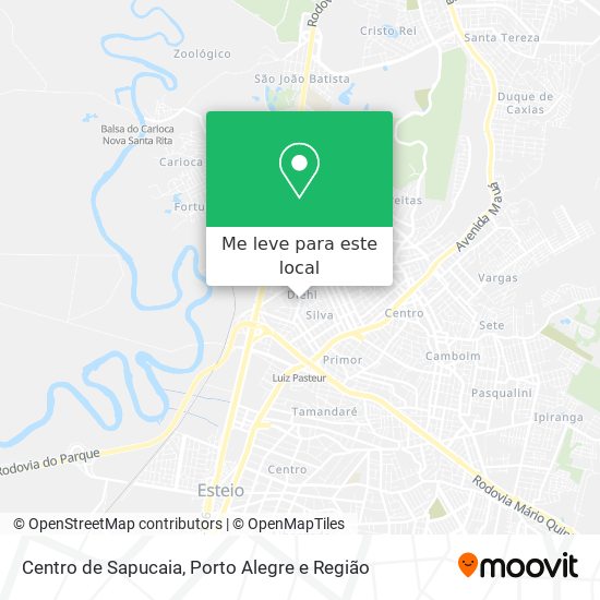 Centro de Sapucaia mapa