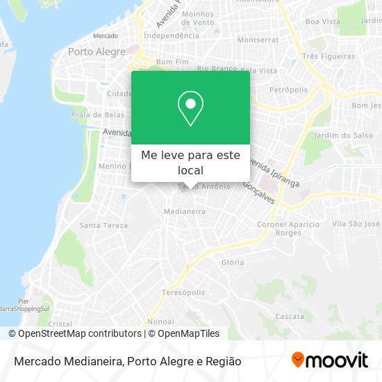 Mercado Medianeira mapa