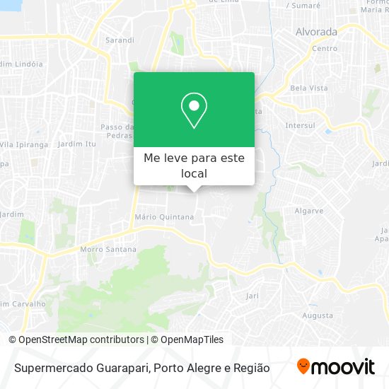 Supermercado Guarapari mapa