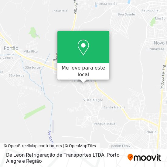 De Leon Refrigeração de Transportes LTDA mapa