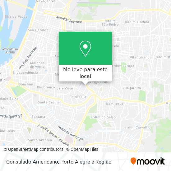 Consulado Americano mapa