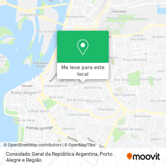Consulado Geral da República Argentina mapa